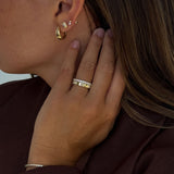Kinn - Violet Round Diamond Stud Earrings