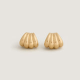 Kinn - Gaia Scallop Earrings Gold