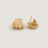 Kinn - Gaia Scallop Earrings Gold