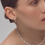 Kinn - Penelope Bar Stud Earrings Diamond