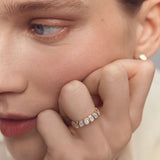 Kinn - Margot Emerald Cut Eternity Ring Diamond