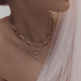 Kinn - Solitaire Floating Round Diamond Necklace