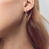 Kinn - Pavé Diamond Hoop Earrings Large