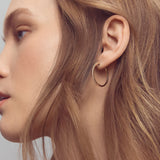 Kinn - Pavé Diamond Hoop Earrings Large