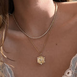 Kinn - Petite Diana Tennis Necklace Birthstones Yellow Gold