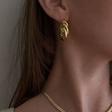 Kinn - Taylor Twist Hoop Earrings