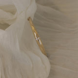 Kinn - Mira Pavé Bangle Bracelet Diamond