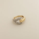 Kinn - Vintage Diamond Knot Twist Ring