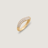 Kinn - Pavé Wave Ring Diamond