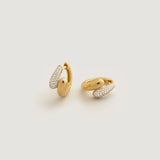 Kinn - Pavé Wrap Around Huggie Earrings