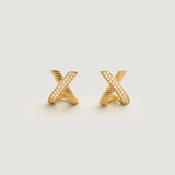 Kinn - Eternal Bond X Stud Earrings Diamond