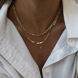 Kinn - Solitaire Marquise Diamond Necklace