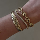 Kinn - Puffed Mariner Chain Bracelet Gold