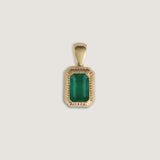 Kinn - Lyra Emerald Cut Pendant Emerald