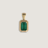 Kinn - Lyra Emerald Cut Pendant Emerald