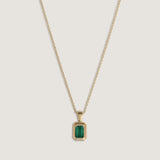 Kinn - Lyra Emerald Cut Pendant Emerald