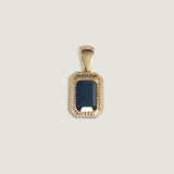Kinn - Lyra Emerald Cut Pendant Blue Sapphire
