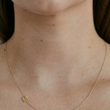 Kinn - Asymmetrical Single Initial Necklace