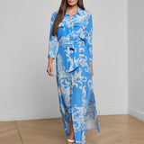 L'AGENCE - Cameron Silk Shirt Dress