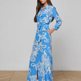 L'AGENCE - Cameron Silk Shirt Dress