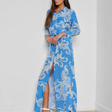 L'AGENCE - Cameron Silk Shirt Dress
