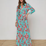 L'AGENCE - Cameron Silk Shirt Dress