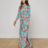L'AGENCE - Cameron Silk Shirt Dress
