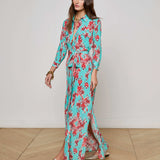 L'AGENCE - Cameron Silk Shirt Dress