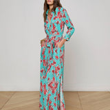 L'AGENCE - Cameron Silk Shirt Dress