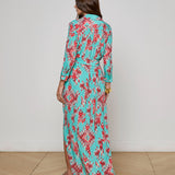 L'AGENCE - Cameron Silk Shirt Dress
