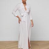 L'AGENCE - Cameron Silk Shirt Dress