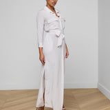L'AGENCE - Cameron Silk Shirt Dress