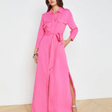 L'AGENCE - Cameron Linen-Blend Shirt Dress