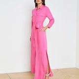 L'AGENCE - Cameron Linen-Blend Shirt Dress