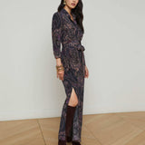 L'AGENCE - Cameron Silk Shirt Dress