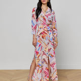 L'AGENCE - Cameron Silk Shirt Dress