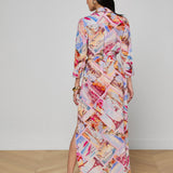 L'AGENCE - Cameron Silk Shirt Dress