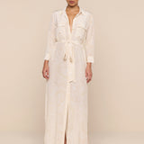 L'AGENCE - Cameron Silk Shirt Dress
