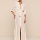 L'AGENCE - Cameron Silk Shirt Dress
