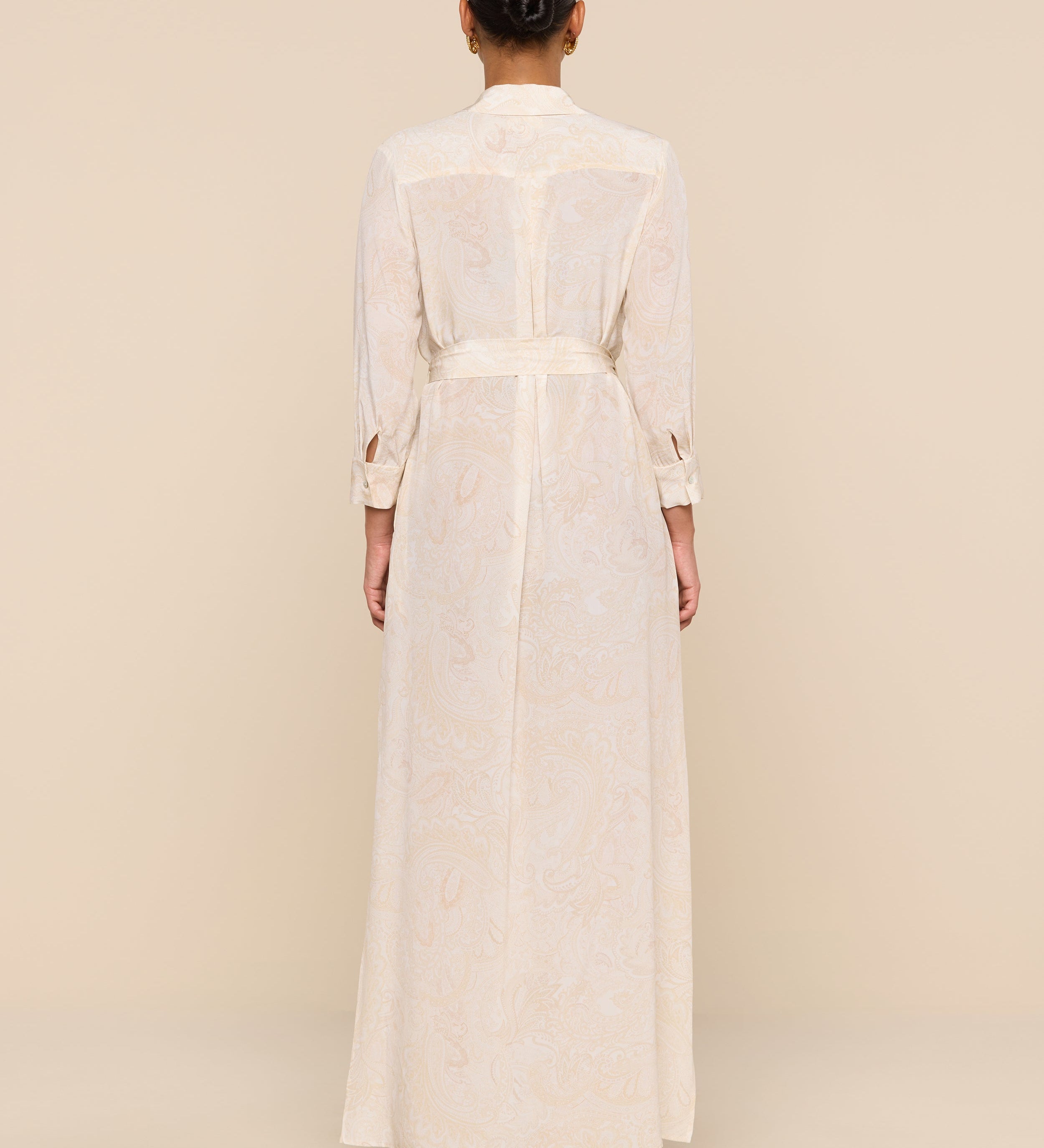 L'AGENCE - Cameron Silk Shirt Dress