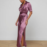 L'AGENCE - Klement Silk Shirt Dress