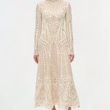 Simkhai - Fiona Guipure Midi Dress