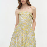 Simkhai - Octavia Jacquard Strapless Gown