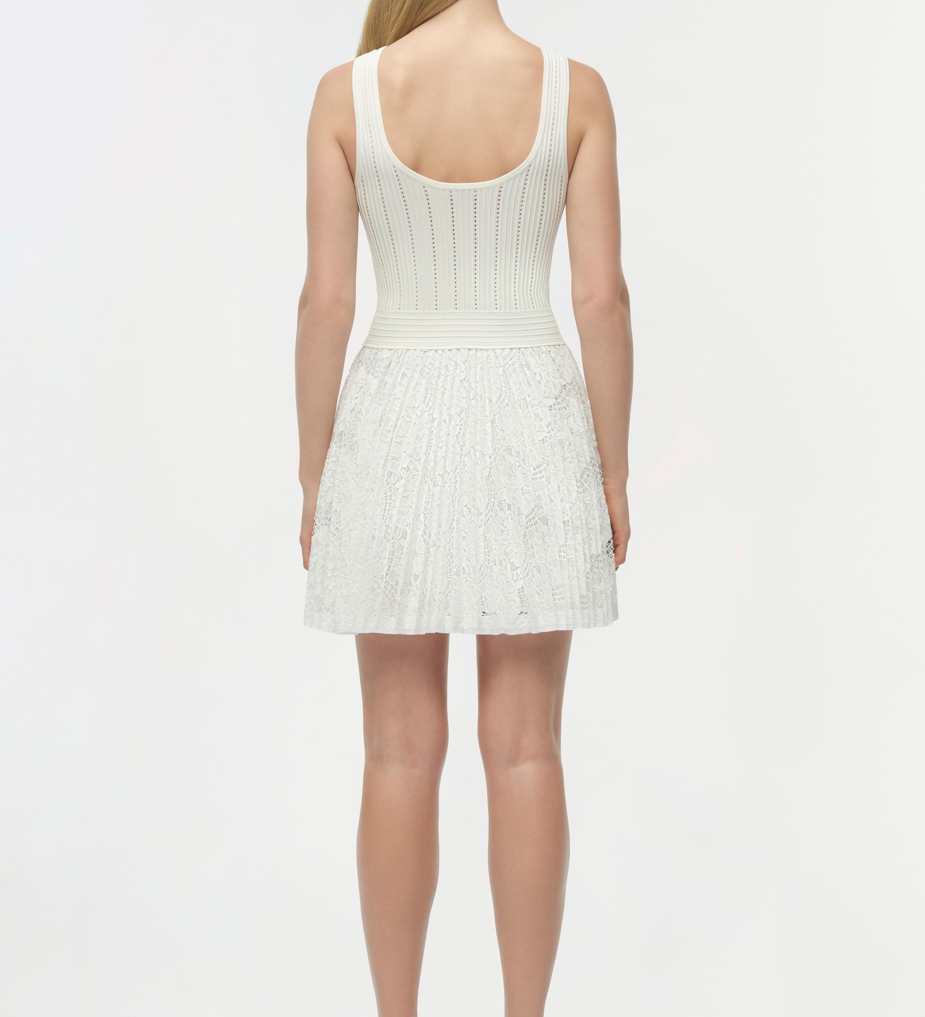 Simkhai - Ellis Knit Lace Mini Dress