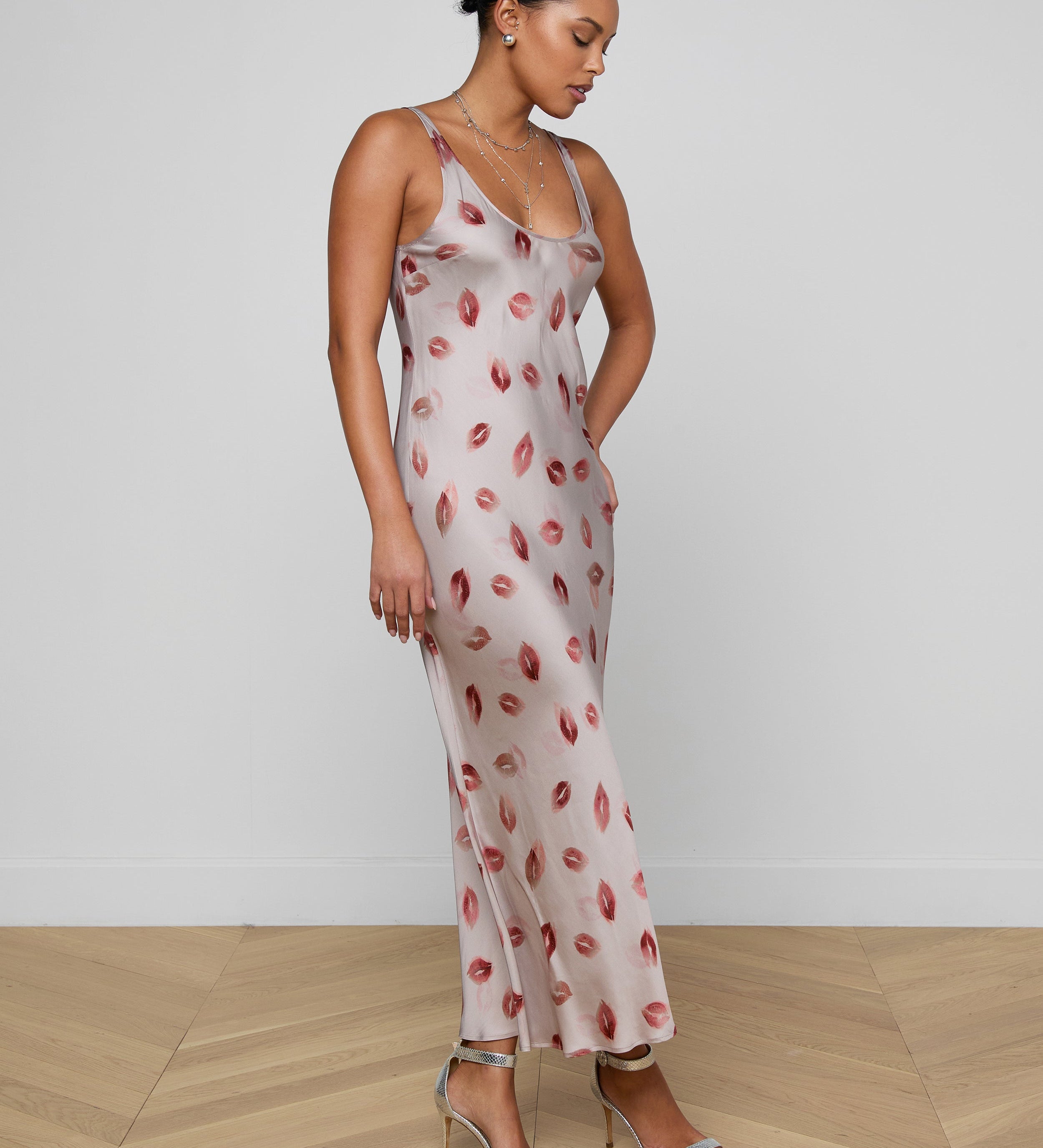 L'AGENCE - Akiya Satin Maxi Dress