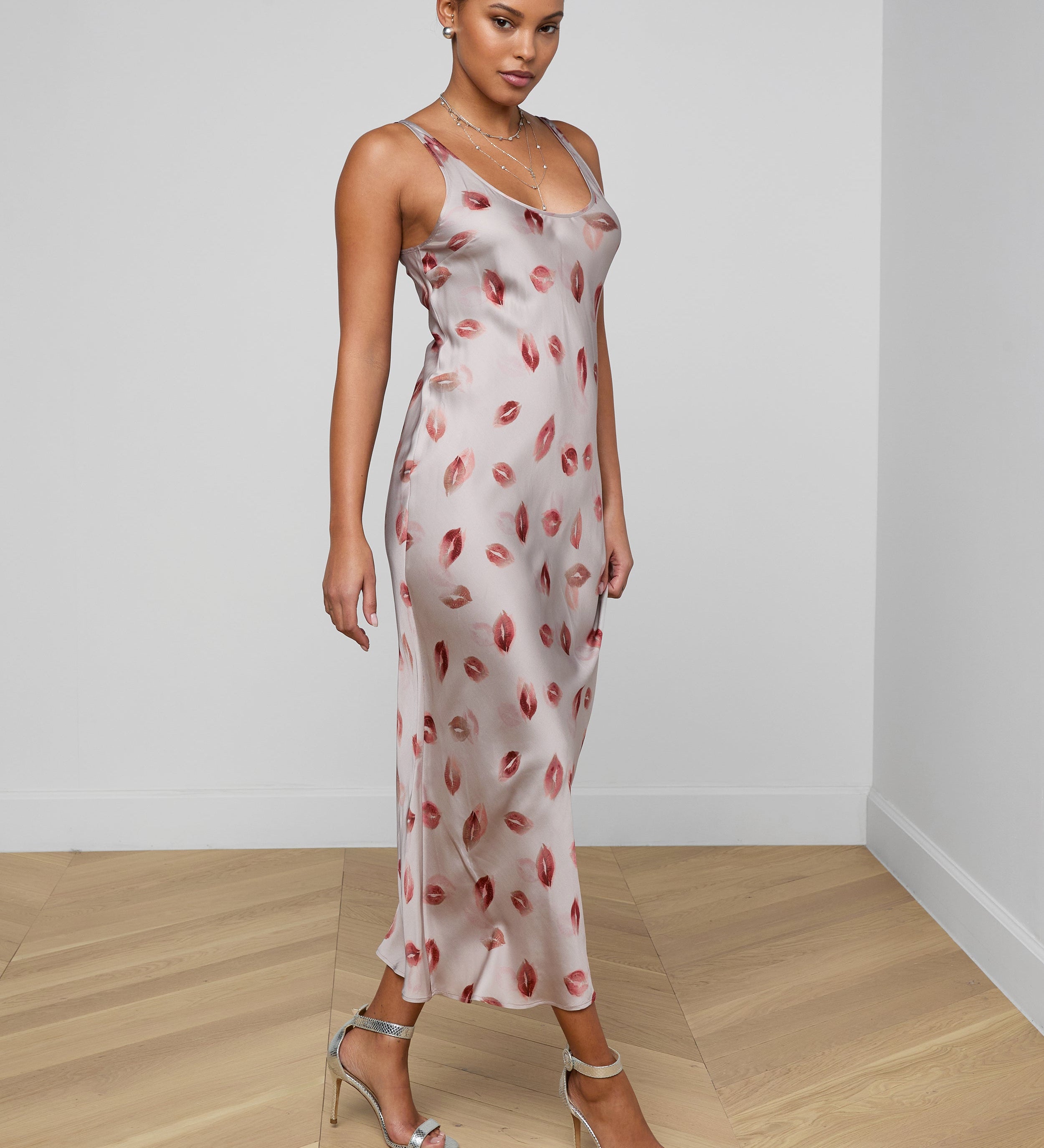 L'AGENCE - Akiya Satin Maxi Dress