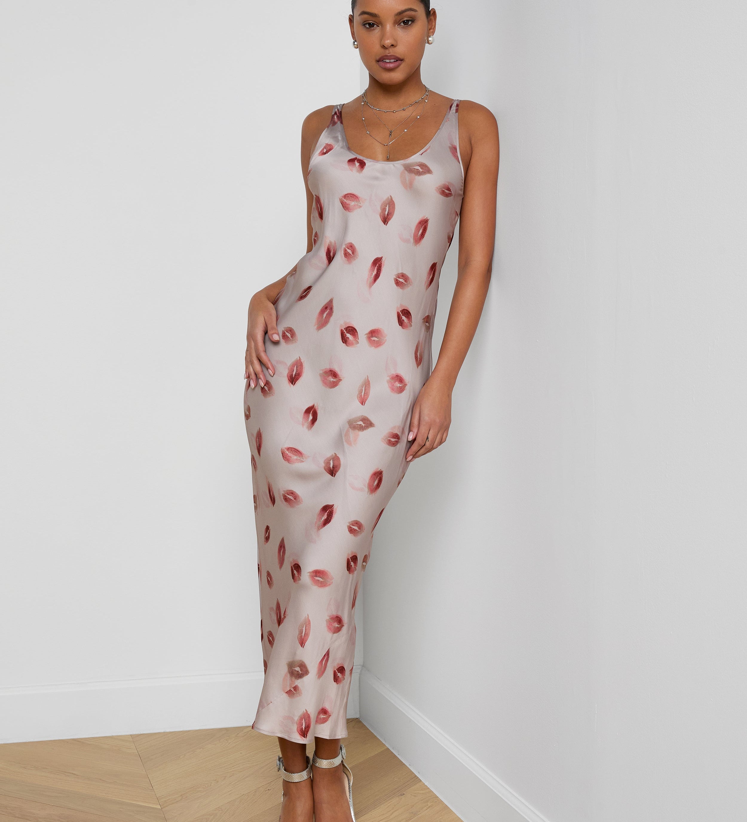 L'AGENCE - Akiya Satin Maxi Dress