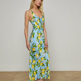 L'AGENCE - Akiya Satin Maxi Dress