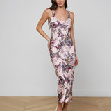L'AGENCE - Akiya Satin Maxi Dress