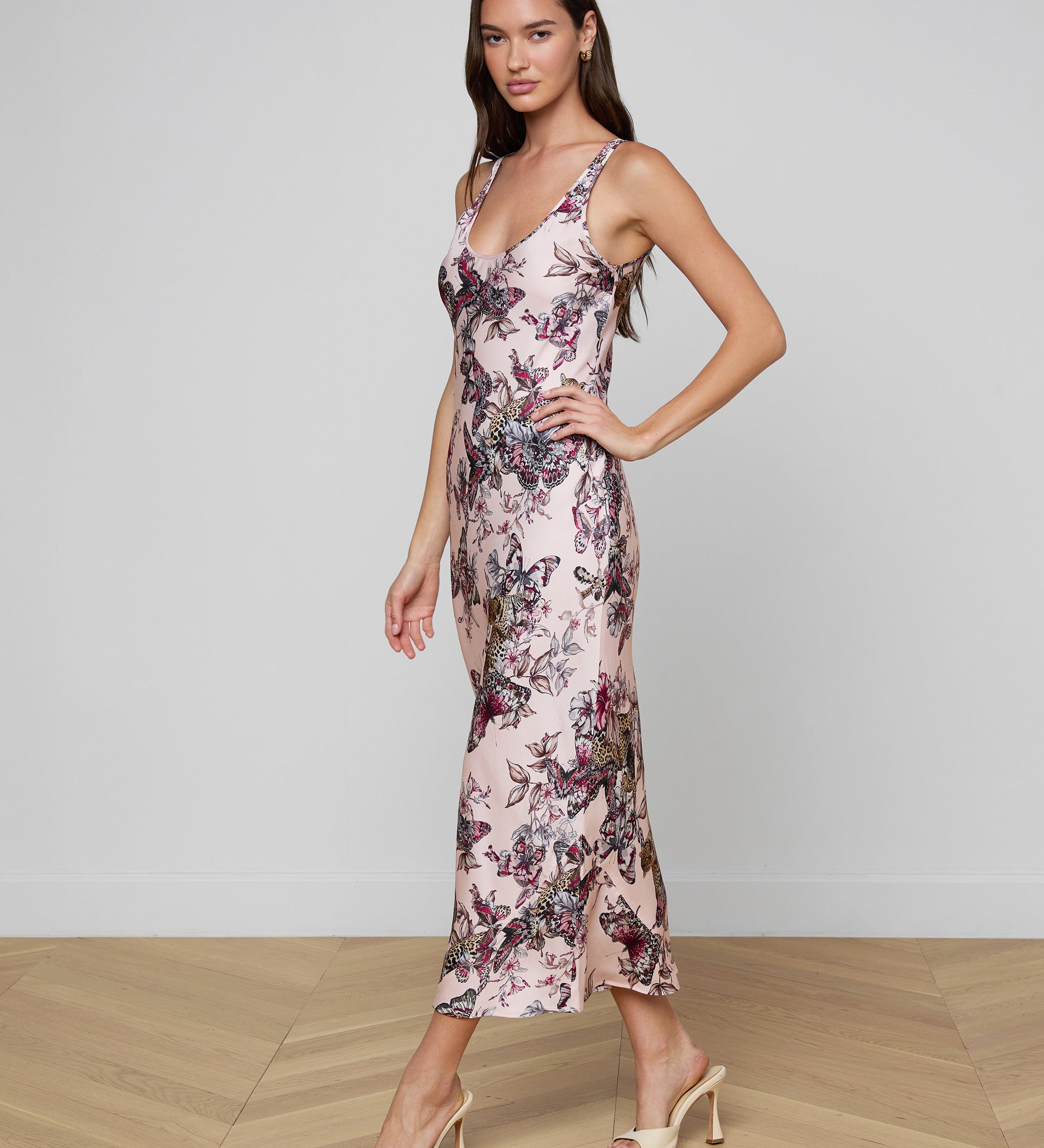 L'AGENCE - Akiya Satin Maxi Dress